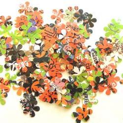 Running Through The Daisy Fields - Grab Bag of Flowers - Set of 100 - Halloween Edition